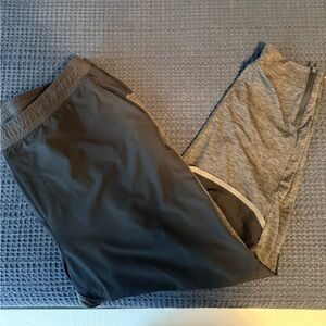 Men's Black and Gray Sweatpants